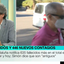 El presidente del Colegio de Médicos madrileño, Miguel Ángel Sánchez Chillón, en 'Más Vale Tarde'.