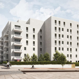 Imagen del proyecto Residencial Jardins de Can Gambús de Metrovacesa, en la principal zona de expansión de Sabadell (Barcelona). E.P.