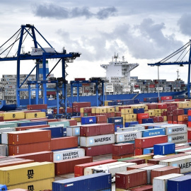 Contenedores en el Puerto de Bilbao. E.P.