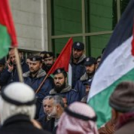 Miles de palestinos protestan contra el 'acuerdo del siglo' de Trump y Netanyahu