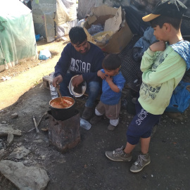 Campo de refugiados de Moria.