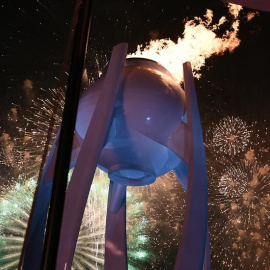 Ceremonia de inauguración de los Juegos Olímpicos de Invierno 2018, en el estadio de Pyeongchang. / EFE