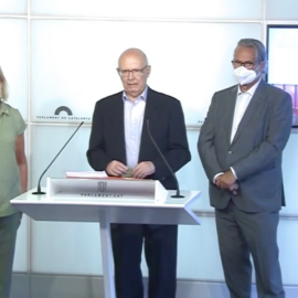 Núria de Gispert, Joan Rigol i Ernest Benach,