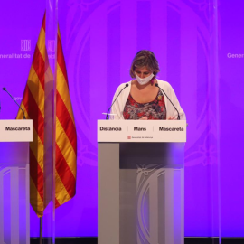 Roda de premsa del conseller d'Educació, Josep Bargalló, la consellera de Salut, Alba Vergés, i el secretari de Salut Pública, Josep Maria Argimon. Govern