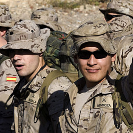 Soldados españoles del Ejército de Tierra desplegados en Mali. EFE/CARLOS BARBA