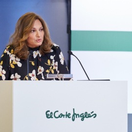 La presidenta de El Corte Inglés, Marta Álvarez, en la última junta de accionistas del grupo de grandes almacenes. E.P.