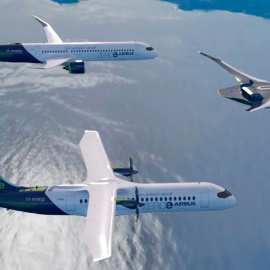Airbus toma la senda del hidrógeno y presenta tres prototipos de aviones eléctricos