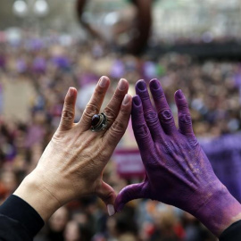 Concentración de mujeres periodistas. EFE