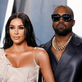Kim Kardashian y Kanye West en una imagen de archivo. REUTERS/Danny Moloshok.