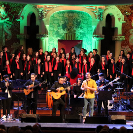 Els Sabor de Gràcia al Palau de la Música en el concert del seu 25è aniversari. ACN