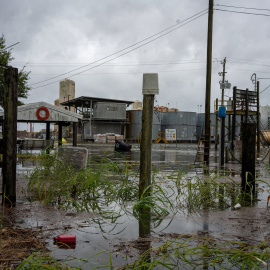 Imágenes de los destrozos provocados por el huracán Laura. REUTERS.