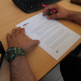 Escritos del comité de huelga que corroboraba su intención de desconvocar la protesta.