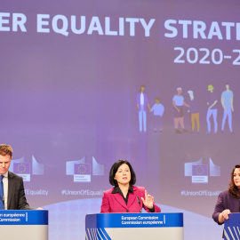 Las comisarias Vera Jourova y Helena Dalli presentan la Estrategia de Igualdad de Género / CE