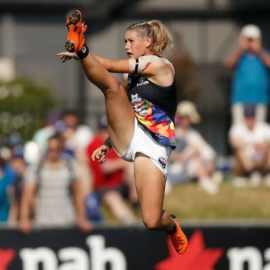 Imagen de la jugadora Tyla Harris./ AFL