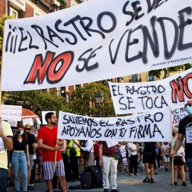 Protesta en el Rastro / EFE
