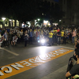 La concentració d'aquest 23 de setembre de 2020 a Sabadell. ÀLEX RECOLONS / ACN