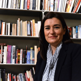 Carmen Montón durante la entrevista - Arancha Ríos