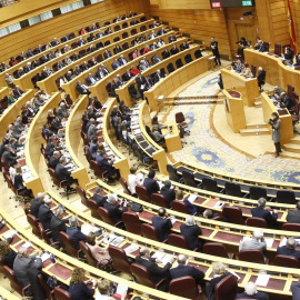 El Pleno del Senado, durante una sesión de control al Gobierno. E.P.