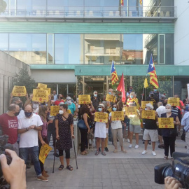 Concentració a Figueres de suport als encausats pel tall del Tsunami Democràtic de l'AP-7. ALERTA SOLIDÀRIA