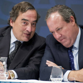 Jesús Terciado, junto a Juan Rosell./EFE