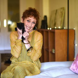 La actriz Verónica Forqué durante la entrevista.- FERNANDO SÁNCHEZ