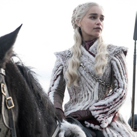 Daenerys (Emilia Clarke), en una imagen del primer capítulo de la temporada final de 'Juego de Tronos'. - HBO / HELEN SLOAN