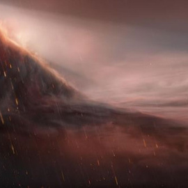 Impresión artística de la atmósfera del planetaWASP-76b./ ESO