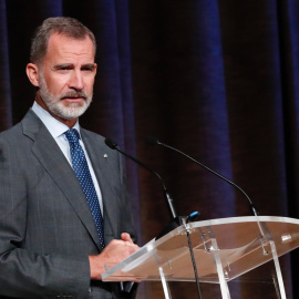 El rey Felipe VI durante su intervención en una inauguración del curso universitario 2020/2021. / Europa Press