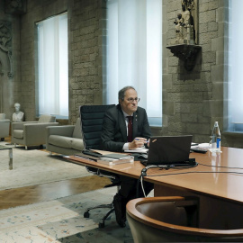 En un auto, la sala civil y penal del TSJC ha formalizado la ejecución de la sentencia del Supremo que confirma la inhabilitación de Torra, y pide al vicepresidente del Govern, Pere Aragonès, que inicie los trámites para su sustitución interina.