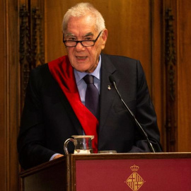 15/06/2019.- Ernest Maragall durante la sesión constitutiva del Ayuntamiento de Barcelona el pasado sábado. EFE/ Quique García