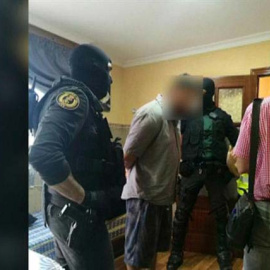 Imagen de la Guardia Civil que detuvo la semana pasada en Melilla a un hombre de 40 años de origen marroquí y nacionalidad danesa por su implicación en una red yihadista. | EFE