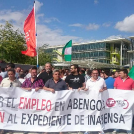 Concentración en contra del ERE de Inabensa y por el empleo en Abengoa