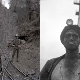 Un minero asturiano durante una jornada de trabajo.- MARIO PASCUAL (MUSÉU DEL PUEBLU D'ASTURIES)