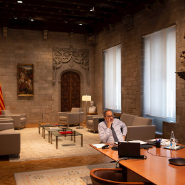 El presidente de la Generalitat, Quim Torra. EFE/Enric Fontcuberta