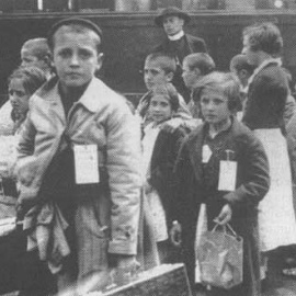 Fotografía de "niños de la guerra" españoles que partieron hacia Rusia