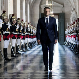 Macron, durante su entrada a Versalles. REUTERS/Etienne Laurent