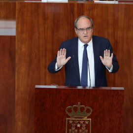 15/09/2020.- El portavoz del PSOE en la Asamblea, Ángel Gabilondo, durante su intervención en la segunda sesión del debate sobre el estado de la región, celebrada este martes en la Asamblea de Madrid. EFE/ Juanjo Martín
