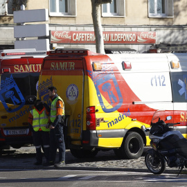 El ciclista ha sido trasladado al Hospital 12 de Octubre en estado grave con un traumatismo craneoencefálico moderado y fractura de pelvis. EUROPA PRESS