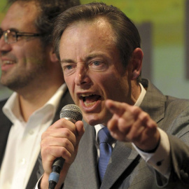 Bart de Wever, durante un mitin. REUTERS