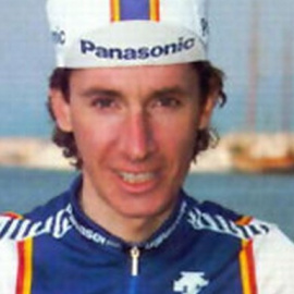 El exciclista Robert Millar, en los ochenta.