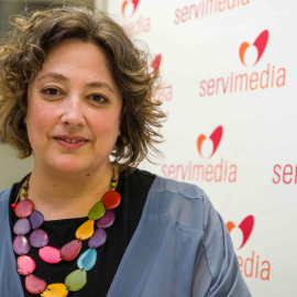 Virginia P. Alonso, adjunta a la directora de 'Público', en la charla de Servimedia.