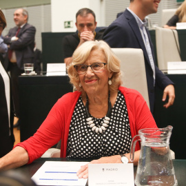 Manuela Carmena, en la Sesión de constitución del Ayuntamiento de Madrid. / Ricardo Rubio - EUROPA PRESS 15/06/2019.