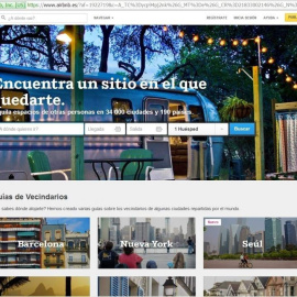 Página web de Airbnb. EP