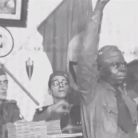 Acto de la Acción Integralista Brasileña, de la que beben los Carecas do Brasil.