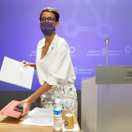 La presidenta del Ejecutivo foral, María Chivite. EFE/ Villar López/Archivo