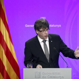El presidente de la Generalitat de Cataluña, Carles Puigdemont. - EFE
