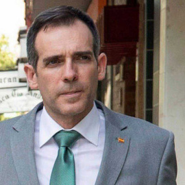 Fotografía de archivo, tomada el 11/6/2019,del portavoz de Vox en la Asamblea Regional de Murcia, Juan José Liarte, que ha llamado este domingo "p···" y "tiparraca" a la ministra de Justicia en funciones, Dolores Delgado, por unas declaraciones de é