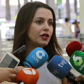 La líder de Ciutadans, Inés Arrimadas, avui a Madrid. EFE/Darwin Carrión