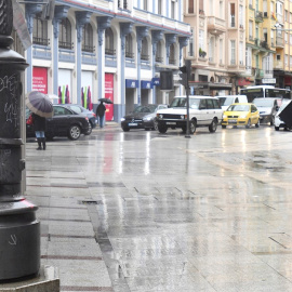 Vista de la Plaza de Santo Domingo de León, este martes | EFE