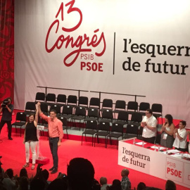 Pedro Sánchez en la clausura del Congreso del PSOE de Baleares. TWITTER/PSOE